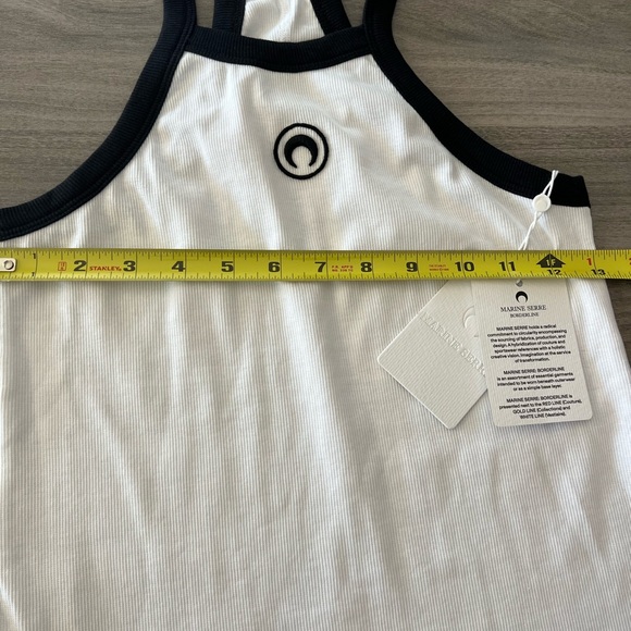 Marine Serre Ribbed cotton mini dress - Picture 4 of 12